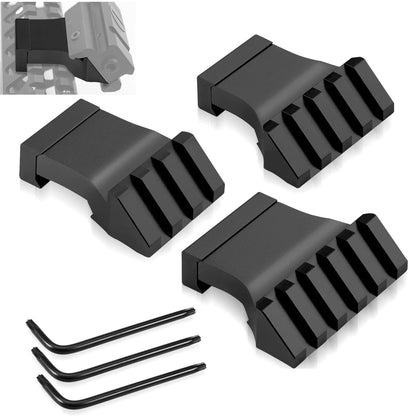 Picatinny Offset Rail Mounts, 45 Degree 3-4-5 slots, Black
