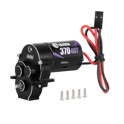 INJORA CNC Aluminum Complete Transmission with 370 Brushed Motor 45T for...
