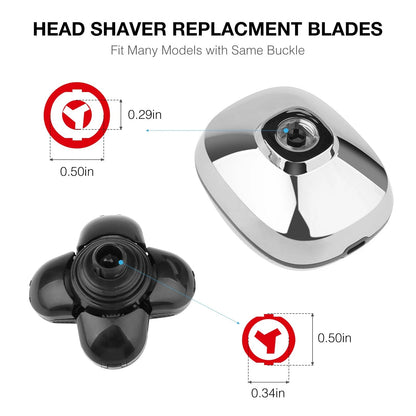 FREEDOM 2 pcs Universal 5 Blades Shaver Replacement 1 Count (Pack of 2), 2pcs