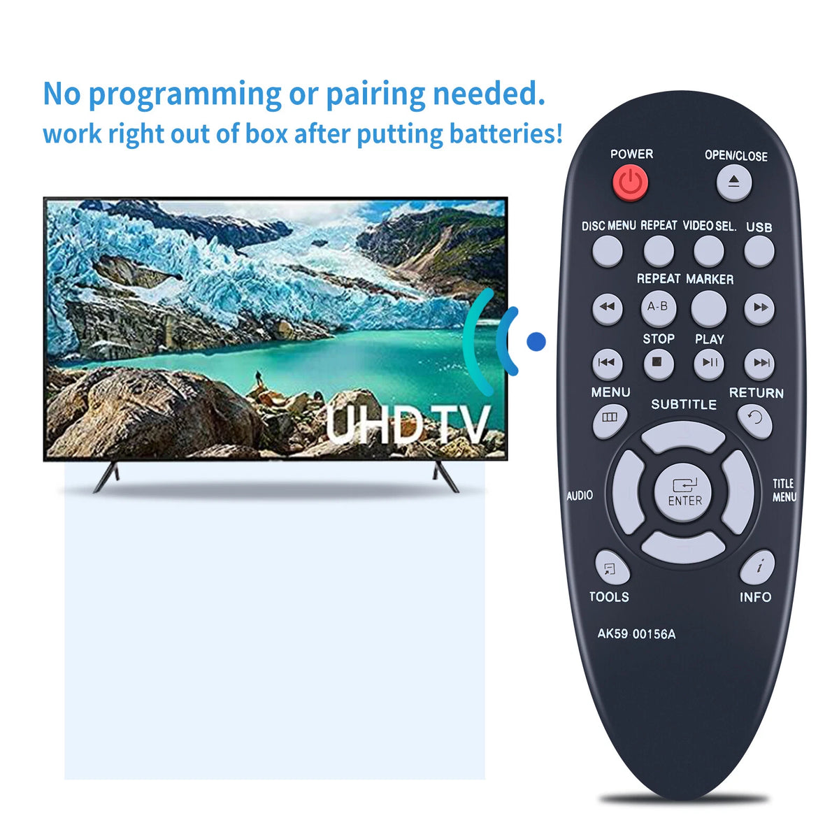 AK59-00156A Remote Control For Samsung DVD Player DVD-E360 DVD-E370 DVDE360