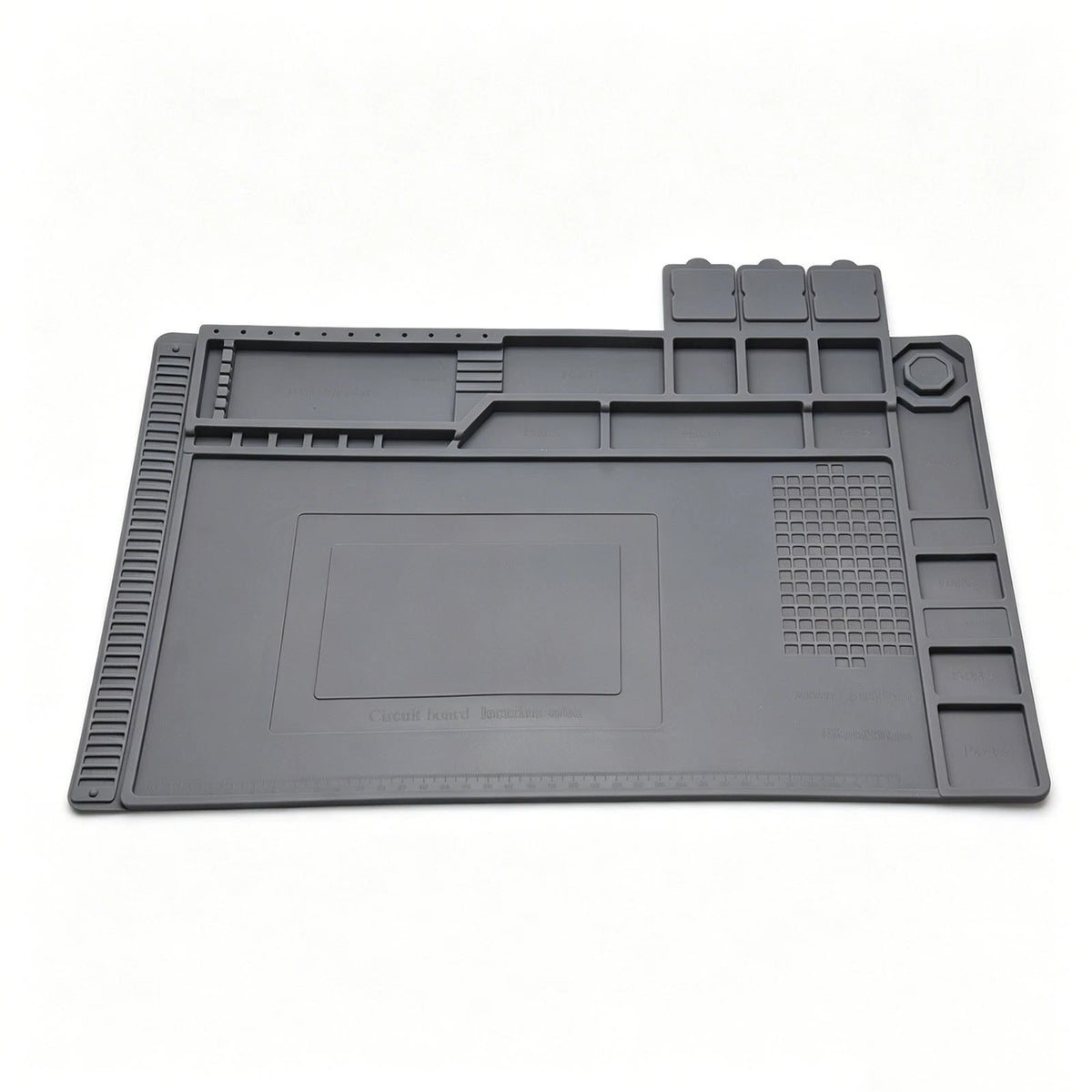 932°F Silicone Soldering Mat Flexible Magnetic Parts Tray for Watch Camera Fix