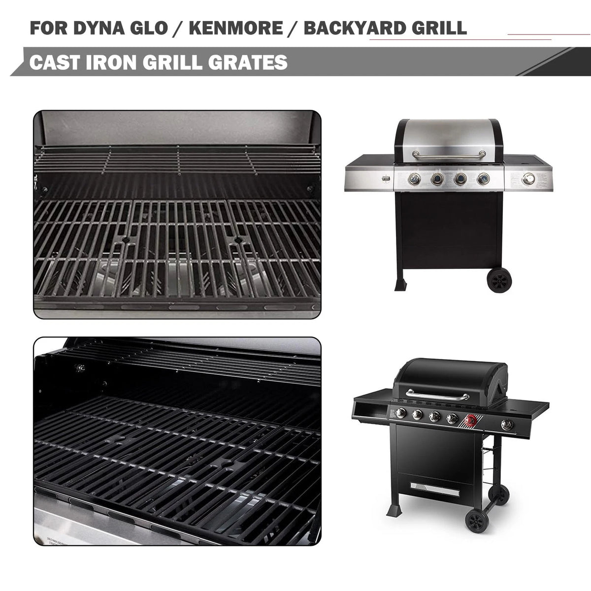 DGH474CRP DGF493BNP Grill Grates 3pcs grates 16 1/2” x 27 3/4” in total