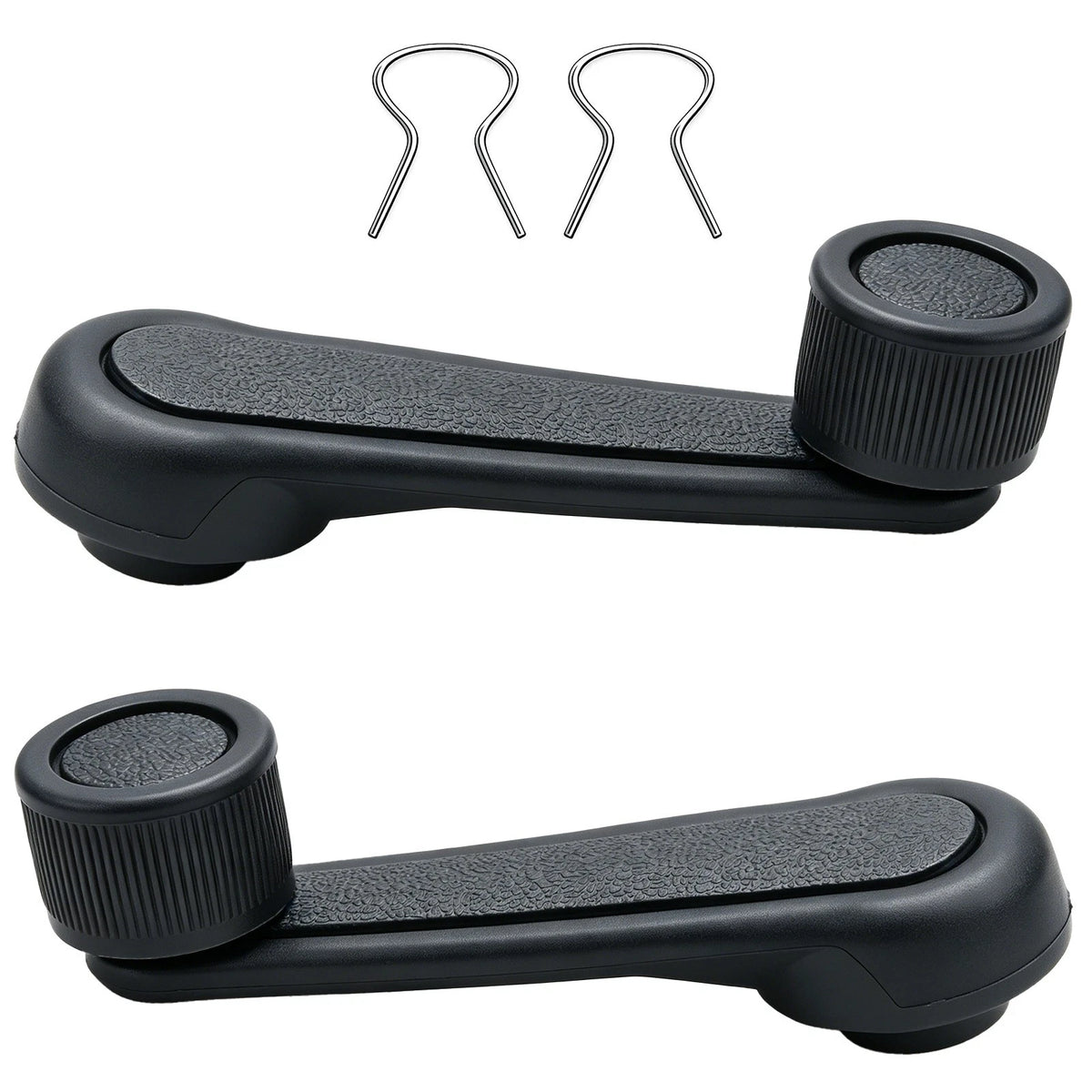 2PCS ABS Gray Interior Window Crank Handle Fits for Toyota Starlet 1981-1984