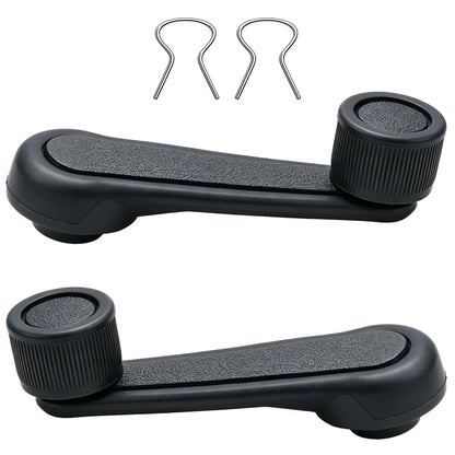 2PCS ABS Gray Interior Window Crank Handle Fits for Toyota Starlet 1981-1984