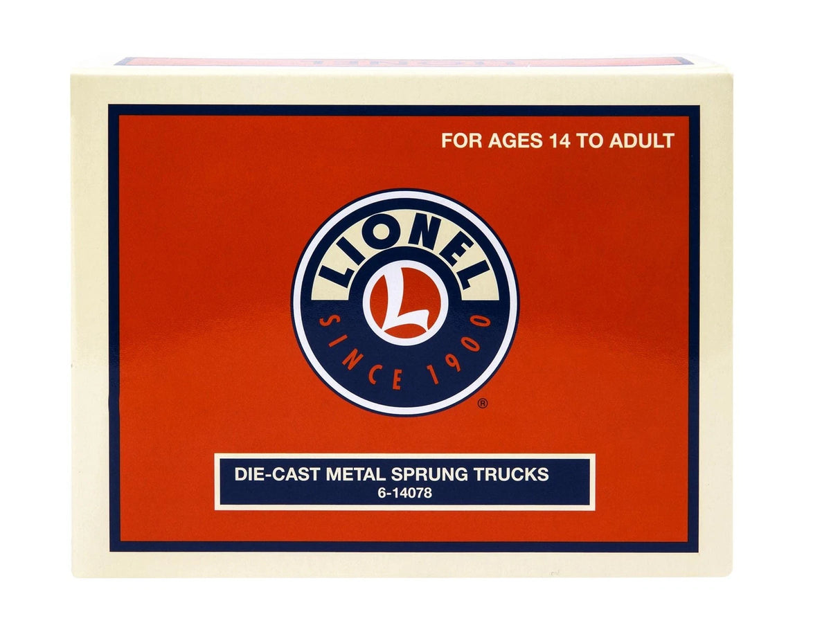 Lionel O Gauge Die Cast Metal Sprung Trucks 2-Pack Model O Gauge, Multicolor