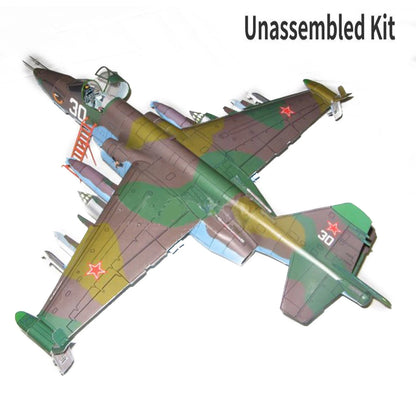 1:33 Sukhoi Su-25 Attack Aircraft Frogfoot Fighter Paper Unassemble Gifts