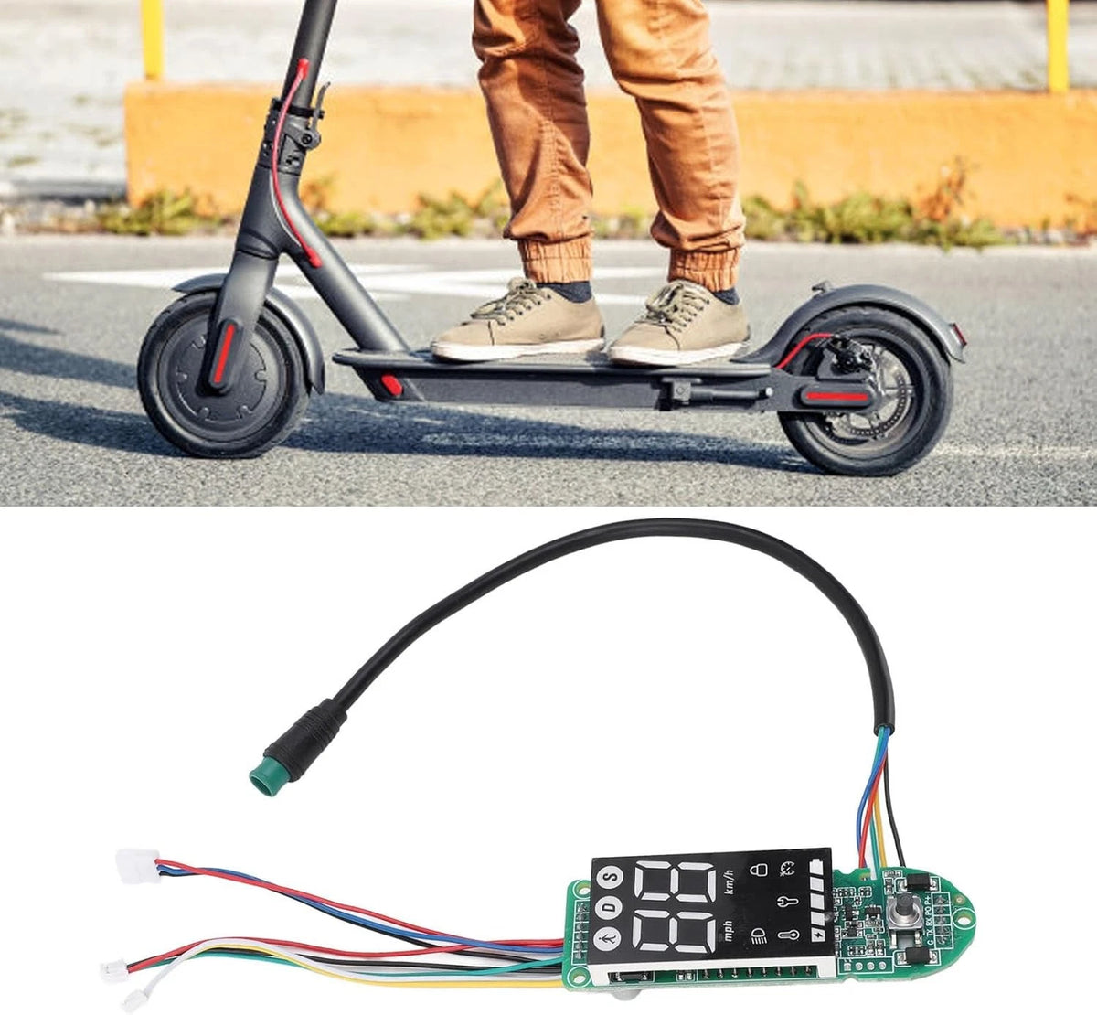 Electric Scooter Dashboard Circuit Board, Replacement Board,...