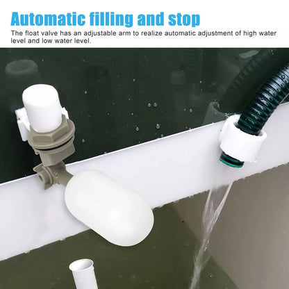 4pcs 1/2" Ball Float Valve Adjustable Arm Water Level Control Auto Fill Stop