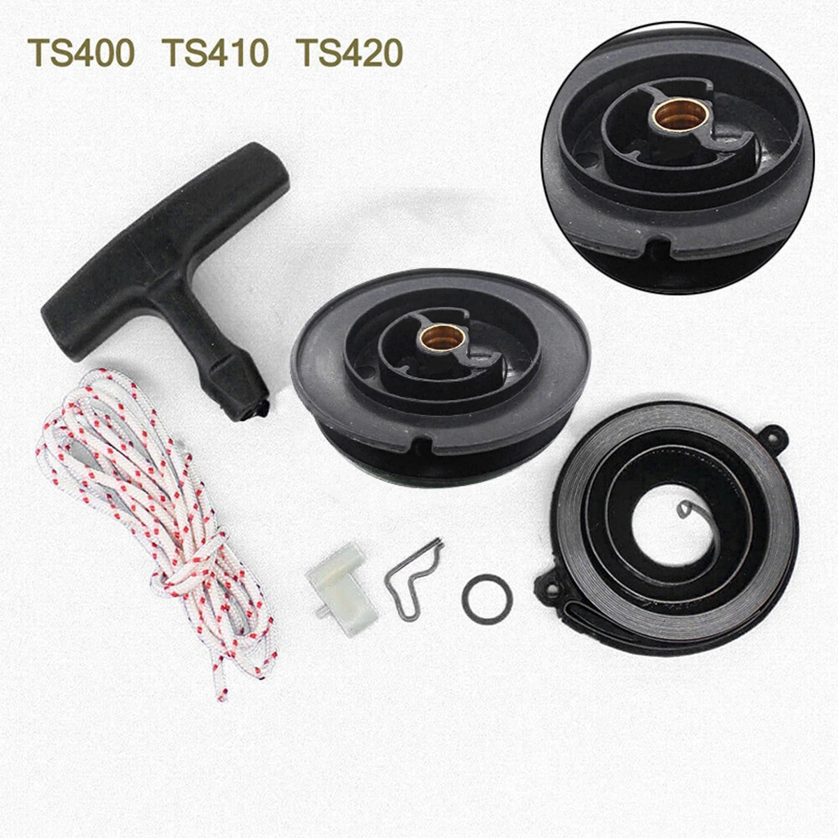 Auto Parts Recoil Starter Repair Kit Handle Rope For Stihl Cut Off Saw TS400/410