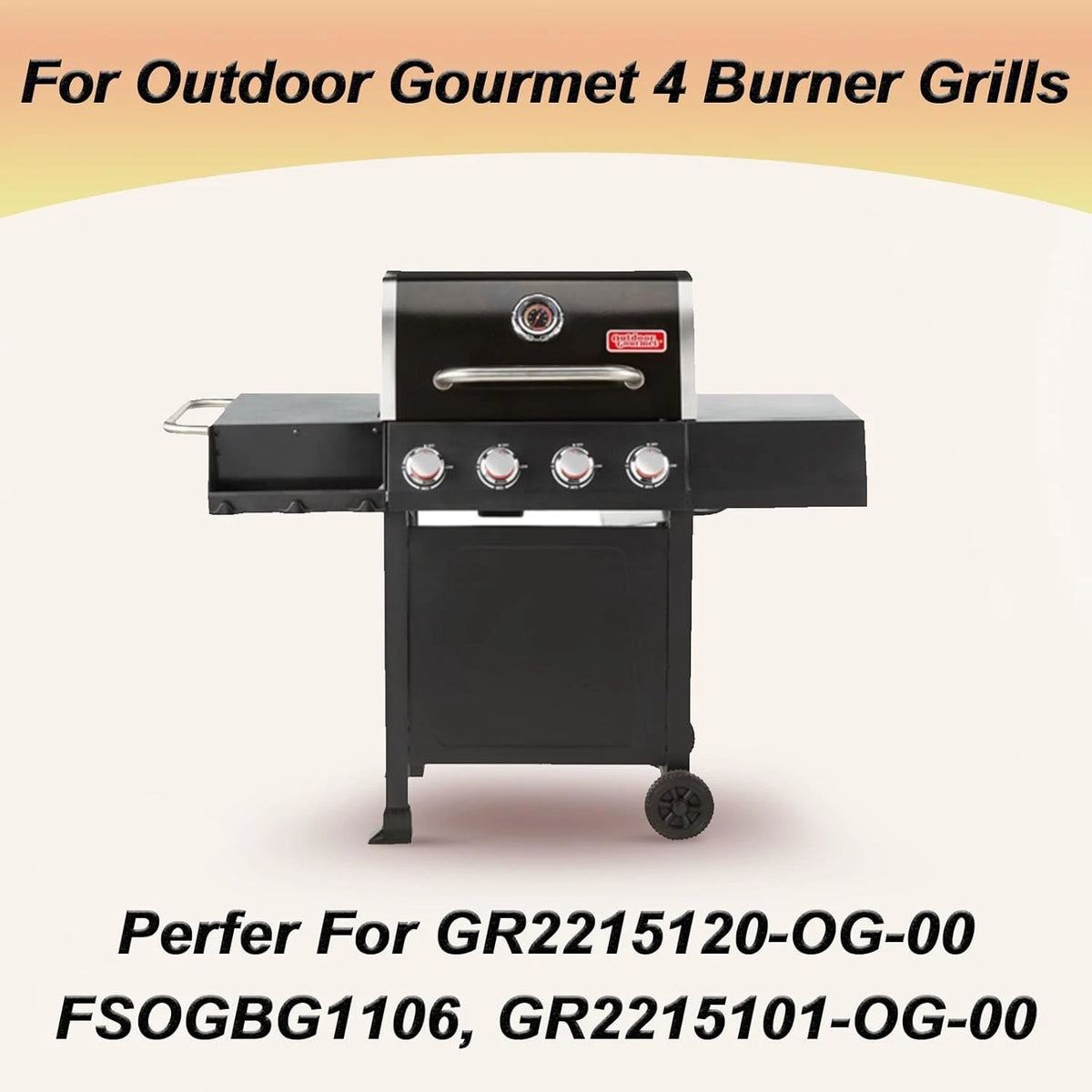 Grill Replacement Parts for Outdoor Gourmet 4 15 Heat Plates and Burner