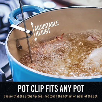 CRAFT911 Candy Thermometer with Pot Clip - Deep Fry Oil for White
