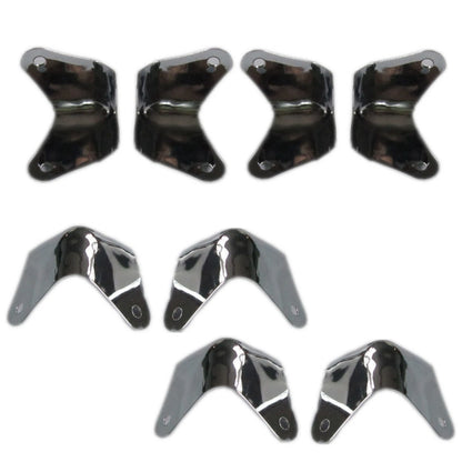 8Pack Metal 2 Leg Guitar AMP Amplifier Cabinet Corners Protectors For Fender A