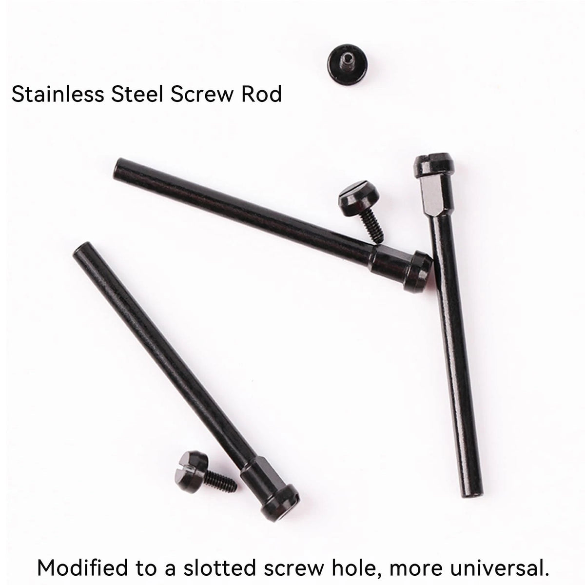 Screw Rod Fit for Amazfit T-Rex 3 A2322 #1-72 x 0.787 in, Black