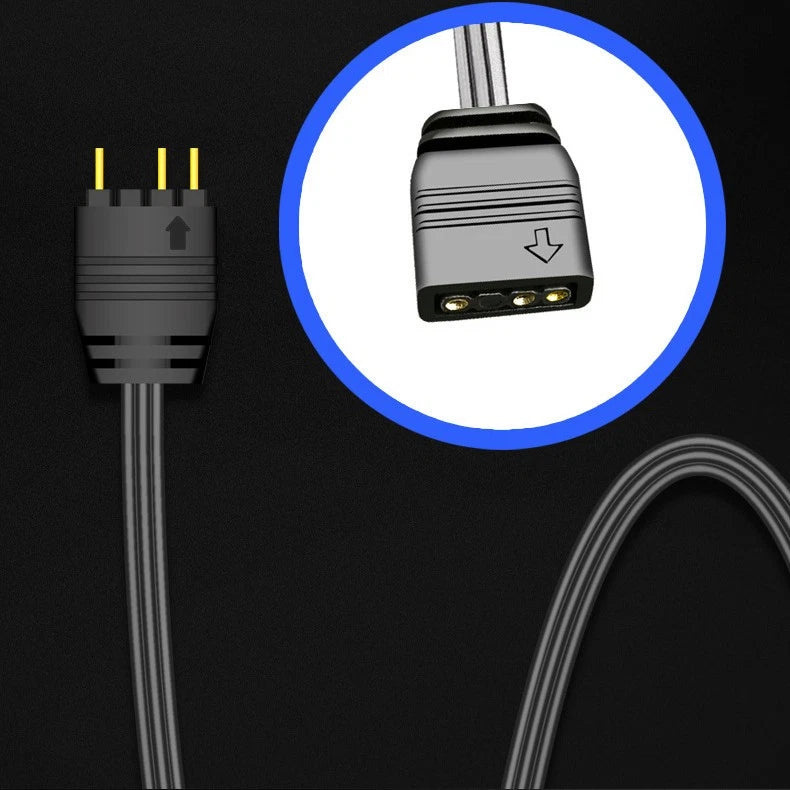 AR-1 RGB Controller Cable 5V 3 Pin to SATA AURA ARGB Mini Control  Controller
