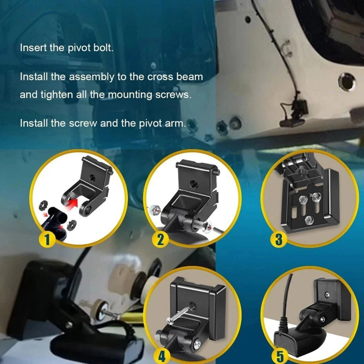 For Humminbird MHX Model Transducer Mounting Bracket Kit Replacement 7400931