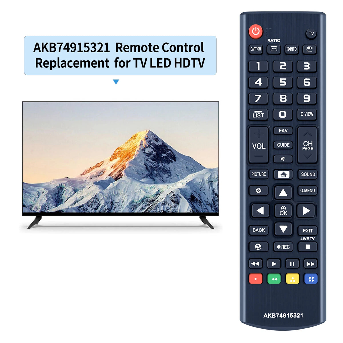 AKB74915321 Remote Control For LG TV 49LH5700 43LH5100 32LJ520B 43LJ5100