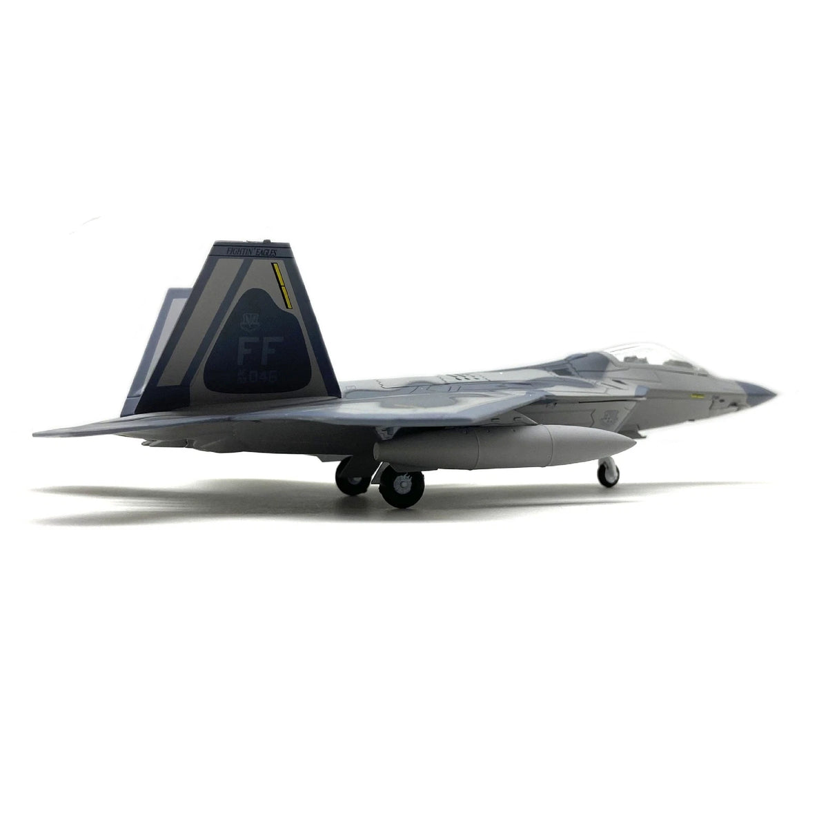 Retro 1/100 US F22 Raptor Stealth Fighter Alloy Jet Aircraft Model Military