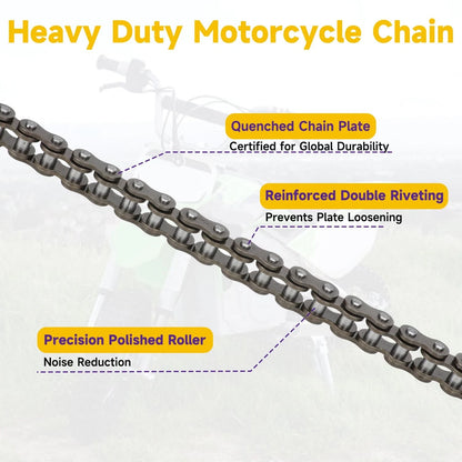 HIAORS 25H Drive Chain 132 Link Compatible with Razor 132L Breaker