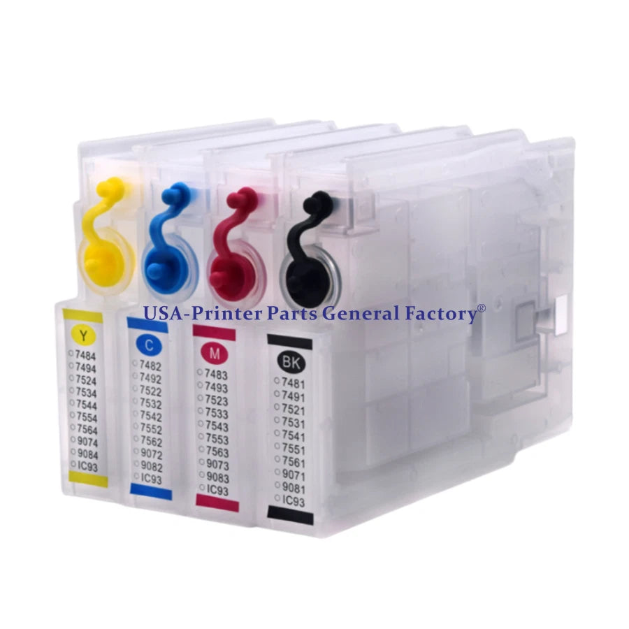 T748 T748XL Refillable Ink Cartridge For WF-6090 6590 8090 WF-8590 WF-6530