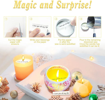 Candle Making Kit for Adults Beginners,Candle Medium, Multi-Color