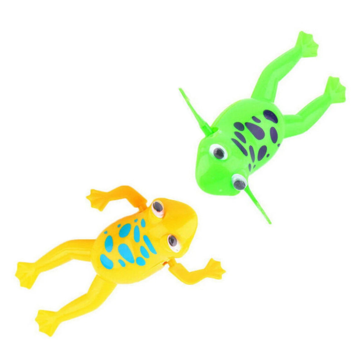 Cute Bathroom Tub Bathing Toy Clockwork Wind UP Plastic Bath Frog Baby kids