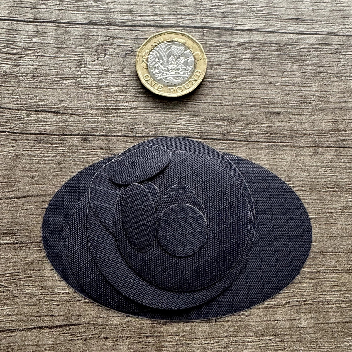 Self-adhesive Repair Patches for Jackets, Tents, Different Sizes, Black