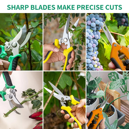 Garden Pruning Shears 3 Pack Gardening Scissors Multicolor