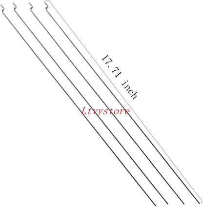 20Pcs 304 Stainless Steel 1.2 x 450mm Z Push Rods Parts &20Pcs Nylon Control...