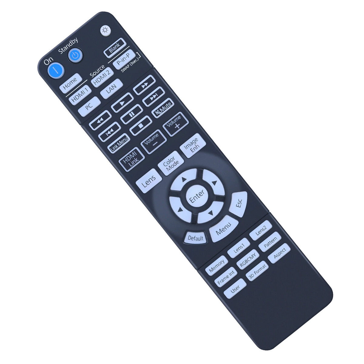 Replacement Remote Control For Epson 1656526 / 165652600 Projector