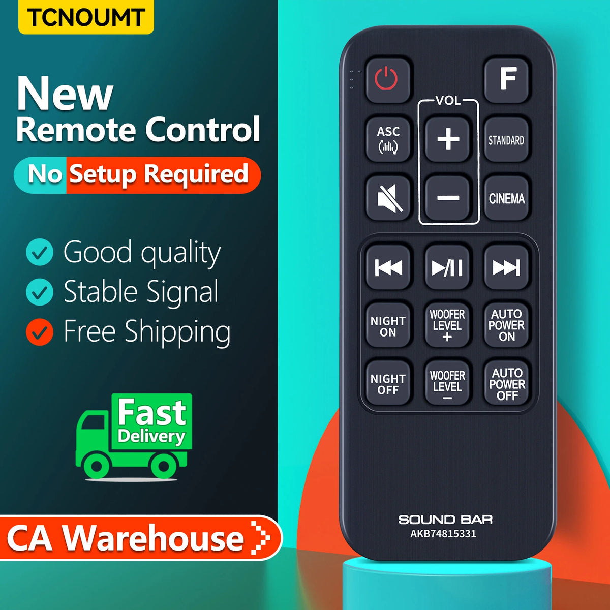 AKB74815331 Remote Control For LG Sound Bar SH2 SH3K SH4 SH4D SHC4 SL4 SPH4B-W