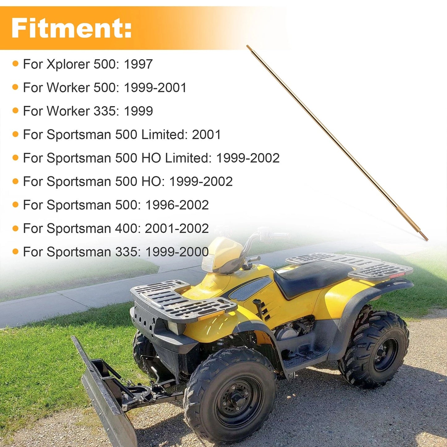 Hi Range Shift Linkage Rod 5020823 Compatible with Polaris Sportsman 500 400 335