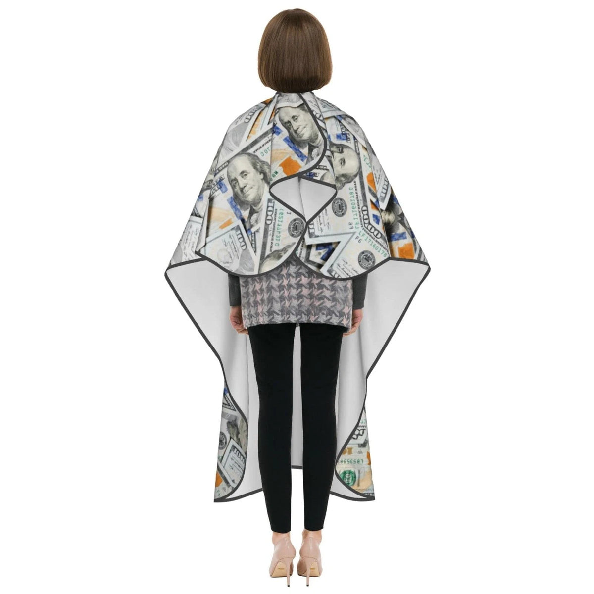 Carwayii Money Barber Cape USA Dollars Hair Cutting 55''x66'', Style-3m