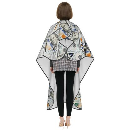 Carwayii Money Barber Cape USA Dollars Hair Cutting 55''x66'', Style-3m