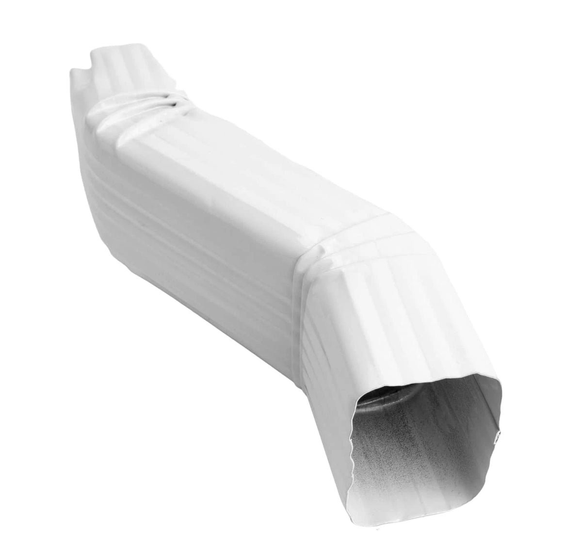 Gutter Downspout OFFSET White (Gloss) Aluminum gutter 2X3 A-Style,