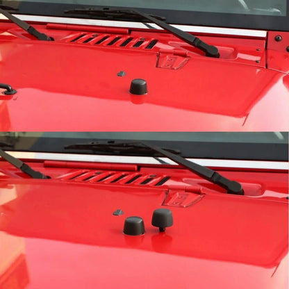 1 PC Black Rubber Bumper Cushion Hood Stopper For Jeep Wrangler JK 2007-2018