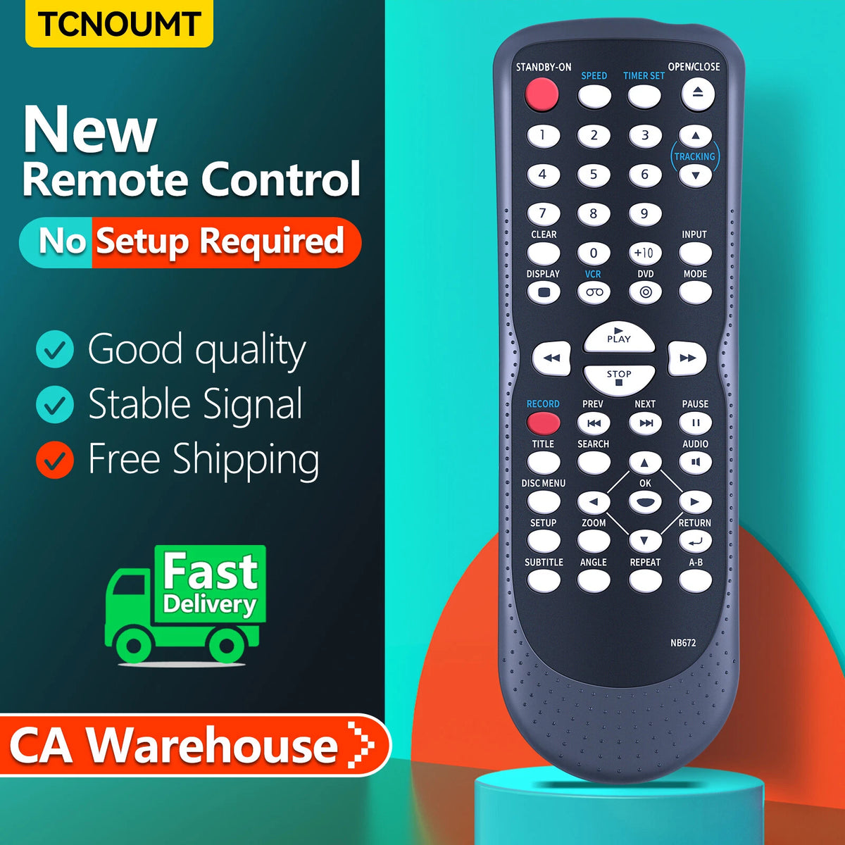 NB672 Remote Control For Magnavox DVD/CD Player DV226MG9 DV226MG9B DV225MG9B