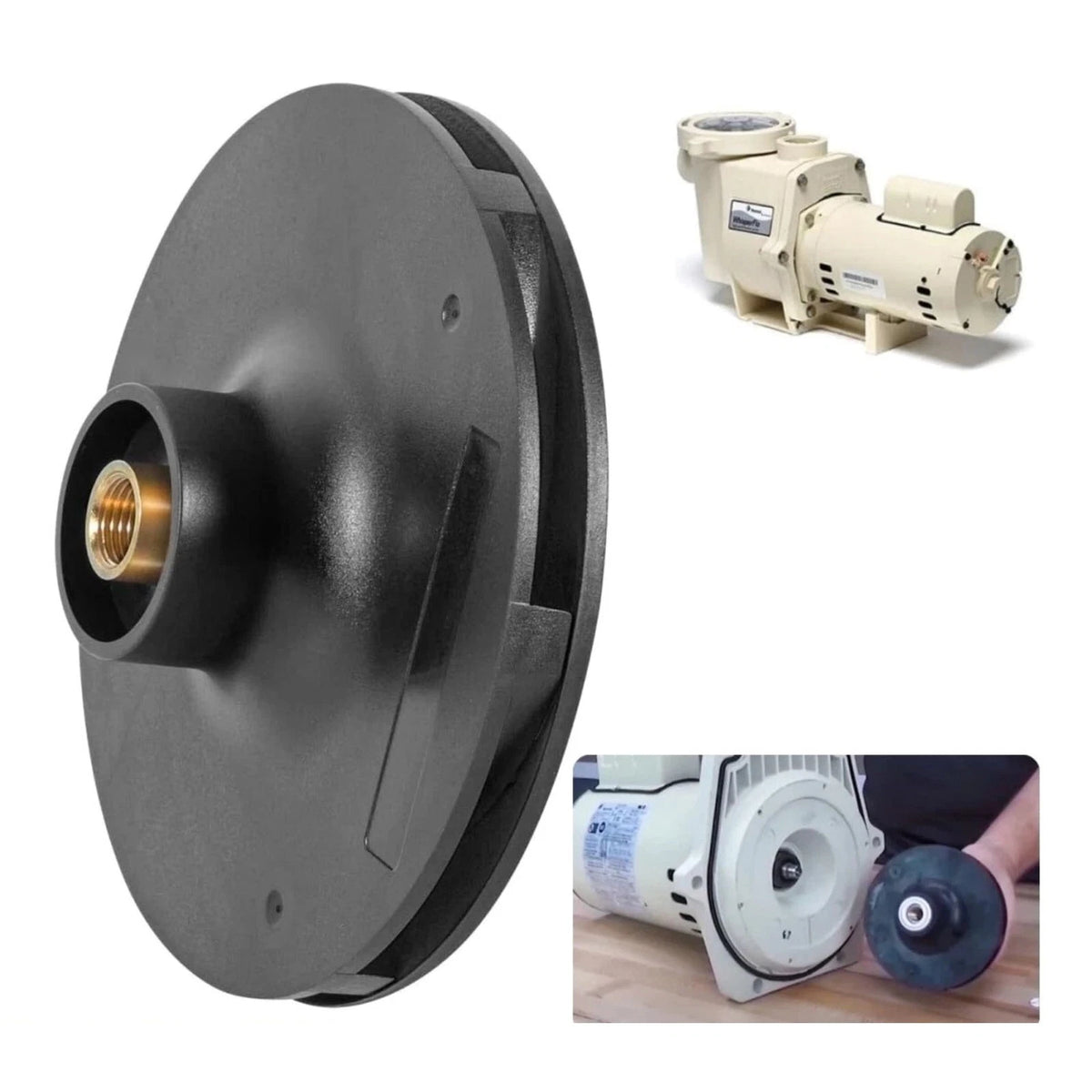 Impeller 073129 1-1/2 HP for WhisperFlo Pool Pump WF-6 WFE-28 WFK-6 WFDS-28