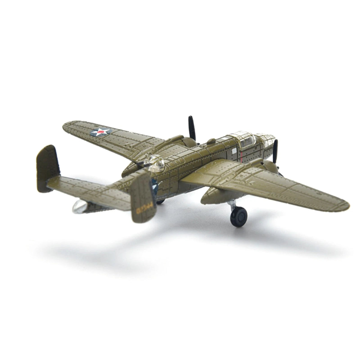 1PCS 3.1in WWII US B-25 Mitchell Bomber Model Finished Model Toy Gift Kit