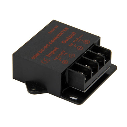 Industrial Voltage Reducer 12V/24V to 5V 10A Waterproof Potting Overheat Proof