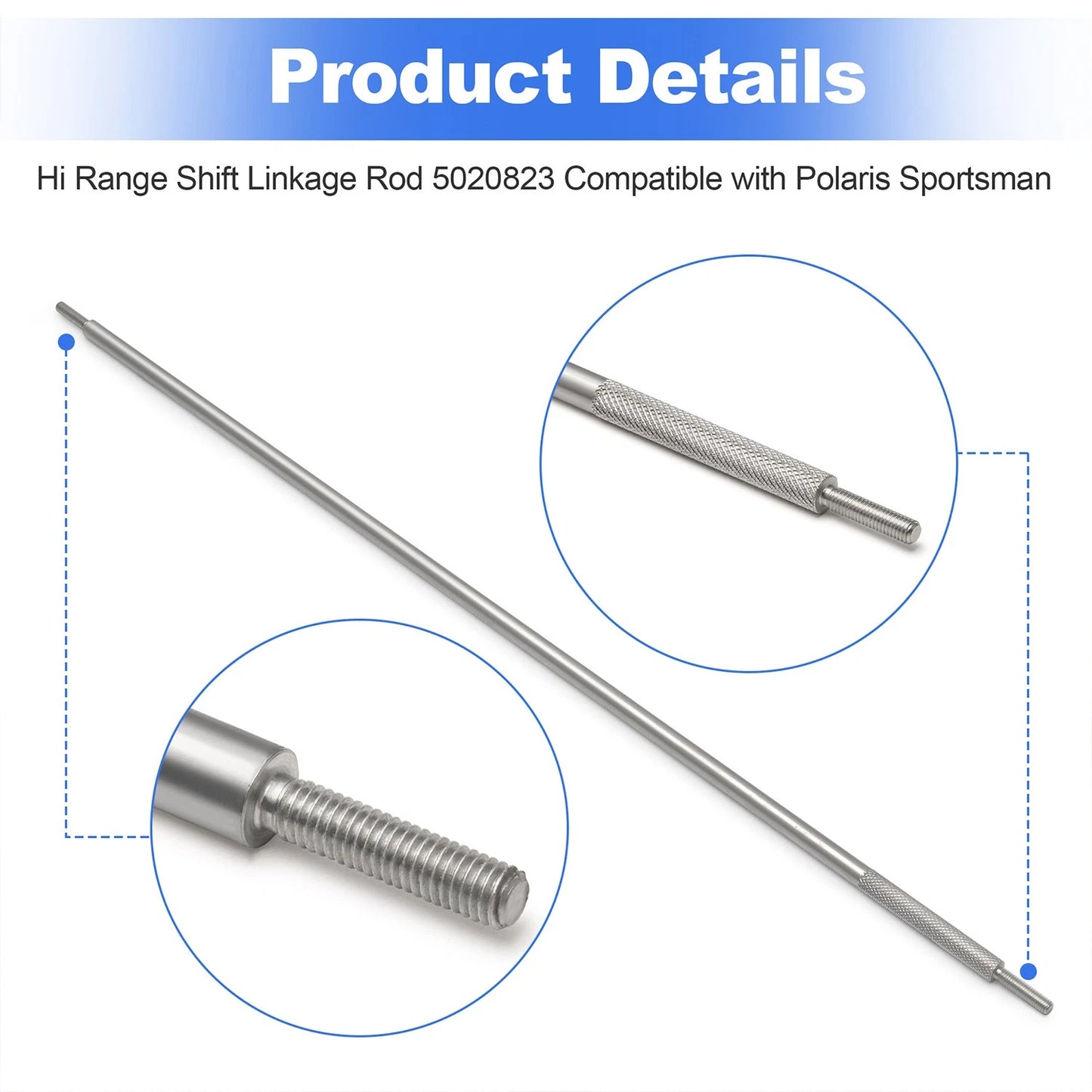 For Polaris Sportsman 500 400 335 Hi Range Shift Linkage Rod 5020823 Sliver