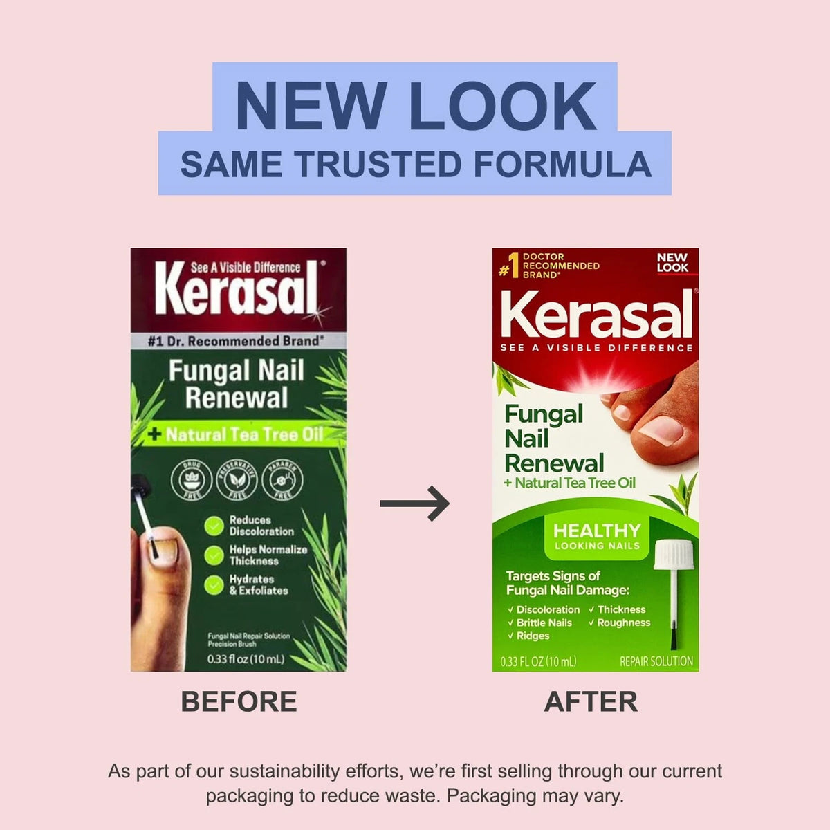 Kerasal Real Nail Repair Solution with Tea Tree Oil 0.33 Fl Oz (Pack of 1)