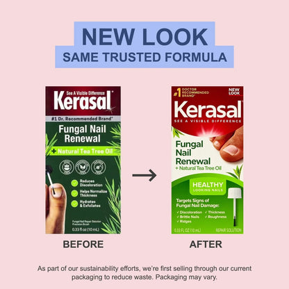 Kerasal Real Nail Repair Solution with Tea Tree Oil 0.33 Fl Oz (Pack of 1)