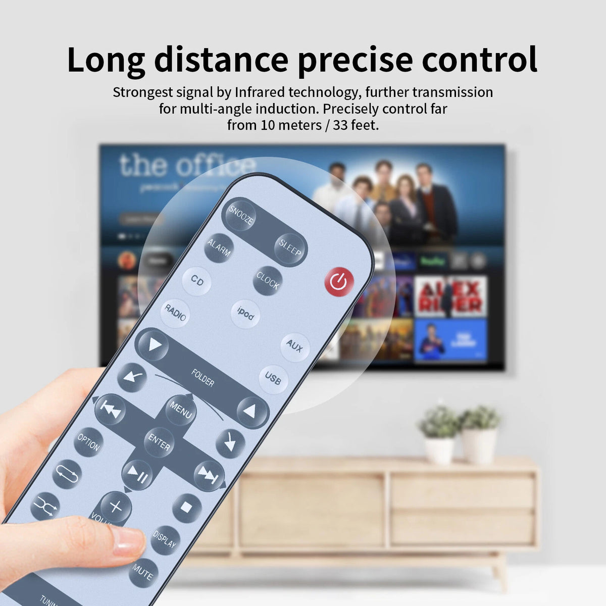 WY92700 Remote Control For Yamaha Micro CD Receiver TSX-112ML TSX-112BL