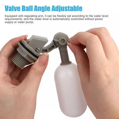 4pcs 1/2" Ball Float Valve Adjustable Arm Water Level Control Auto Fill Stop