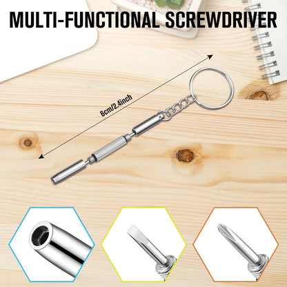 13 Pieces Jewelers Screwdriver Set Micro Precision Watchmaker Silver