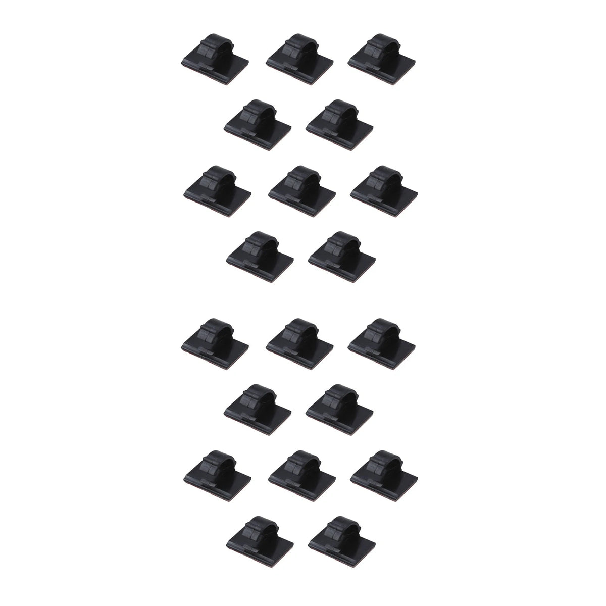 20 Pack Self-Adhesive Wire Tie Cable Clamp Clip Holder For Car Dash Camera D