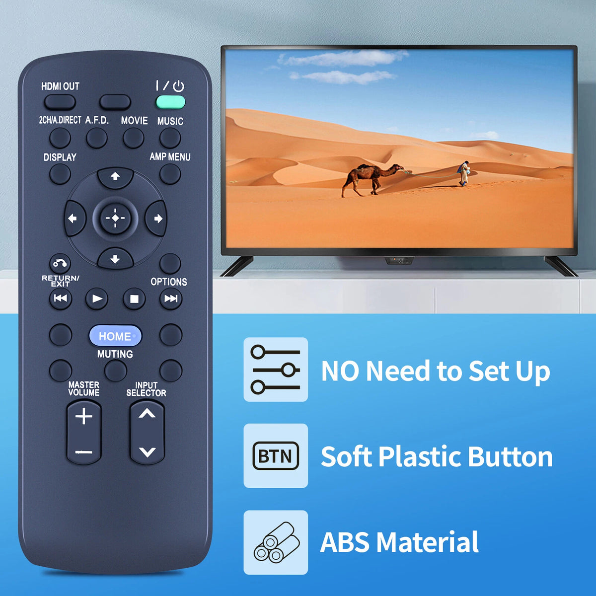 RM-AAU124 Remote Control For Sony AV System TA-DA5800ES TA-DA5700ES