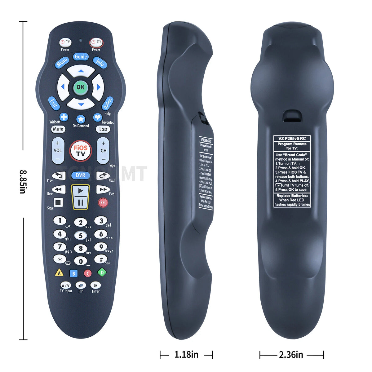 For Verizon FiOS VZ P265v5 RC Replacement TV Remote Control