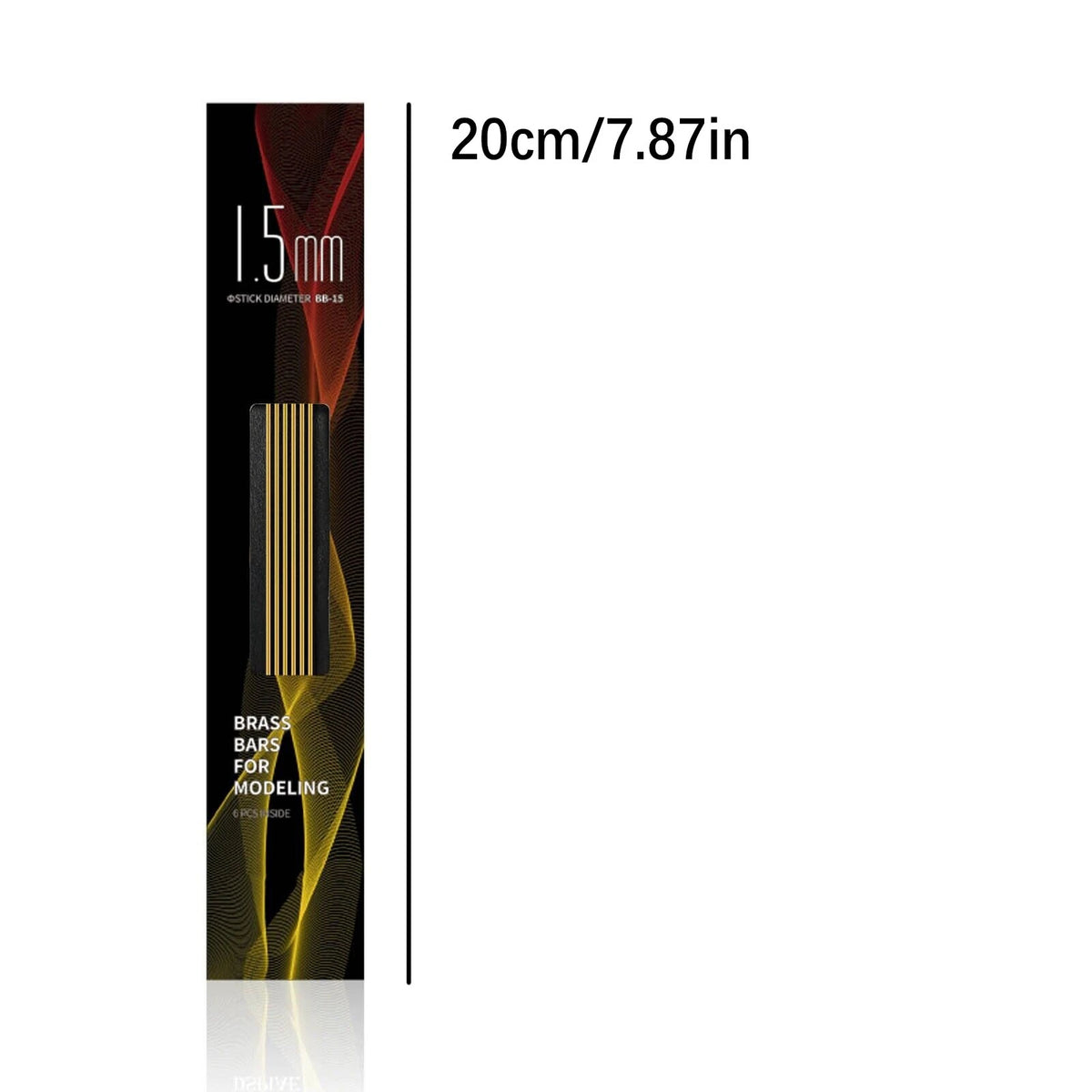 1.5mm Modeling Hobby Brass Bars Rods for Gundam / Military Model Building