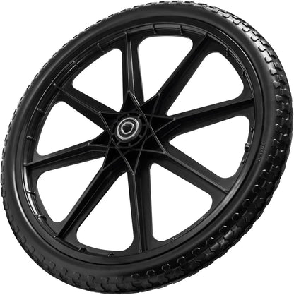(2 PACK) 20" Flat Free Cart Wheels Compatible with rubbermaid 20 inches
